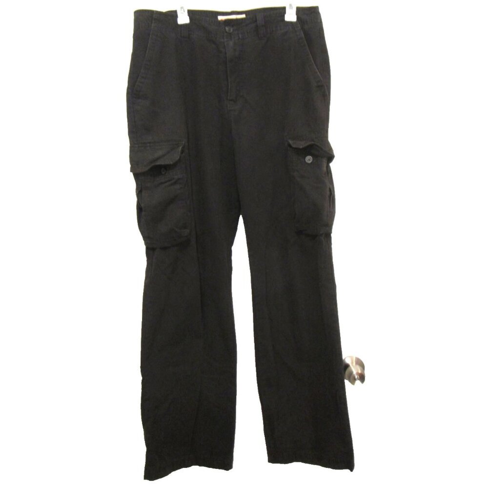 Mossimo Supply Co Men's Black Cotton Cargo Pants 34x34
